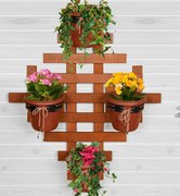 Raft flori Barca Homs 82 X 72 X 8 cm, maro