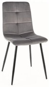 Scaun Ivo velvet gri Blu14