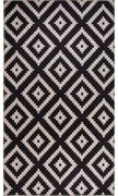 Covor negru lavabil 230x160 cm - Vitaus