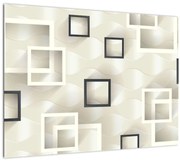 Tablou pe sticlă geometric abstract (70x50 cm)