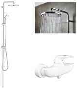 Coloana dus Grohe Tempesta 250+baterie cabina dus Grohe Eurostyle alb,maner decupat  (33590ls3,26675000)