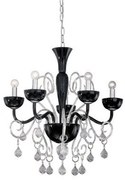 Candelabru elegant 5 brate Lilly sp5 nero