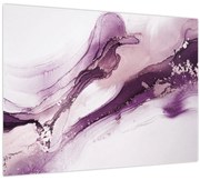 Tablou - Artă fluidă violet (70x50 cm)