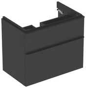 Mobilier suspendat cu doua sertare, Geberit, Smyle Square, pentru lavoar, 75 cm, lava mat