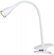 Veioza/Lampa LED cu clips/clema de birou Jeff alba