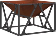 vidaXL Cuptor de foc Maro 50 x 50 x 35 cm Oțel rezistent de intemperii