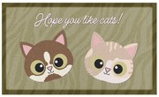 Covoraș de intrare 40x70 cm Hope You Like Cats – Artsy Doormats