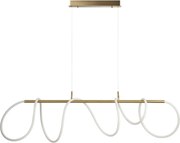 Lustra LED 3-STEP suspendata moderna ZIGZAG auriu