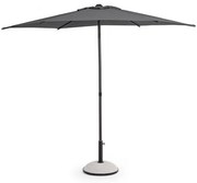 Umbrela de gradina cu brat pivotant gri antracit din poliester si metal, ∅ 270 cm, Samba Bizzotto