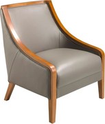 Fotoliu elegant design LUX Grey leather