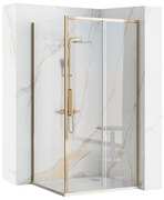 Cabina dus Rapid Slide Auriu 100x80cm, Rea