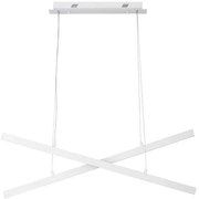 Lustra LED suspendata design modern X-LINE alba