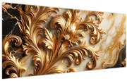 Tablou - Marmură cu auriu (120x50 cm)