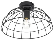Plafonieră industrială neagră 35 cm - Hanze