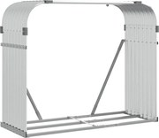 vidaXL Suport pentru bușteni, argintiu, 120x45x100 cm, oțel galvanizat