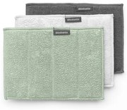 Set 3 lavete curatare si uscare din microfibră Brabantia SinkSide 1005612, 18x23 cm, Multicolor