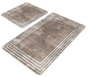 Covorașe de baie maro 2 buc. din catifea 60x100 cm – Mila Home