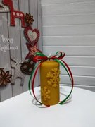 Lumanare din ceara de albine "Fulg de nea"