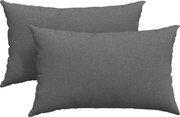 vidaXL Perne pentru canapea 2 pcs Gri închis 50 x 30 cm țesătură