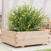vidaXL Jardinieră de grădină, 70x70x26,5 cm, lemn masiv de pin