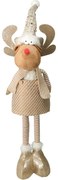 Renul de Crăciun Freda, picioare telescopice, 49cm