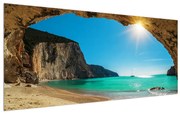 Tablou cu mare și navă (120x50 cm), în 40 de alte dimensiuni noi