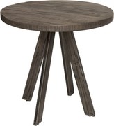 Masa rotunda, Masa bistro Iron Craft mango gri, 80cm