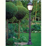 Stalp iluminat exterior din fier forjat, inaltime 362cm, AL 6602