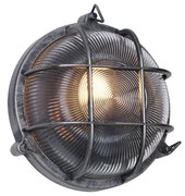 Lampă de perete pentru exterior argintie rotundă IP44 - Noutica