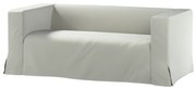 Husă canapea Klippan cu 2 locuri, lungă, cu pliuri contrastante