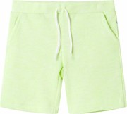 vidaXL Pantaloni scurți pentru copii cu șnur, galben neon, 140