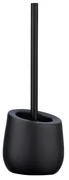 Perie de WC negru-mat din ceramică Badi – Wenko