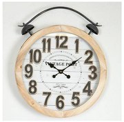 Ceas de perete 1xAA d. 50 cm bej