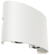 Aplica de perete exterior cu iluminat arhitectural IP54 LED Strato alb