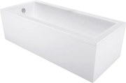 Mexen Cubik cada dreptunghiulară 140 x 70 cm cu carcasă, albă - 55031407000X