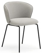 Set de scaune de sufragerie gri deschis 2 buc. tapițat Add – Teulat