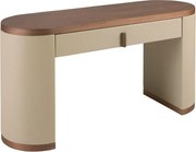 Masa machiaj design LUX Walnut-Leatherette Mink