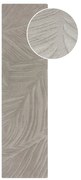 Covor gri deschis tip traversă din lână 60x230 cm Lino Leaf – Flair Rugs
