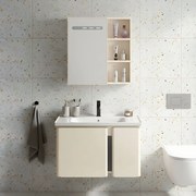 Set mobilier de baie cu lavoar Tula 60cm Beige