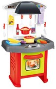 Set Bucatarie Copii Multifunctionala Premium NOVOKIDS™ Chef Home, Cu Cuptor, 18 Accesorii Incluse, Portocaliu