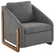 Scaun modern de accent pentru living, Gri | Aosom Romania