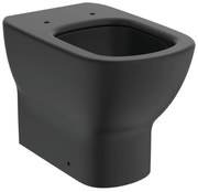 Vas WC Ideal Standard Tesi AquaBlade back-to-wall, pentru rezervor ingropat, negru mat - T0077V3