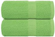 vidaXL Prosoape de baie, 2 buc. FROGN, verde măr, 30x30 cm, 100% bumbac