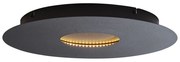Plafonieră modernă neagră 40cm incl. LED cu 3 trepte de intensitate luminoasă - Morning