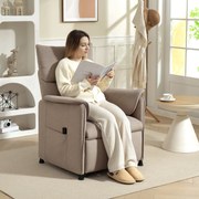 HOMCOM Fotoliu Reclinabil de Living Electric cu Suport pentru Picioare Maro | Aosom Romania