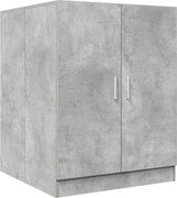 vidaXL Dulap mașină de spălat, gri beton, 71x71,5x91,5 cm