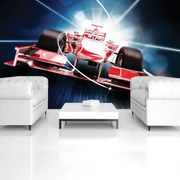 Fototapet - Formula 1 roșie 3D F1 (254x184 cm), în 8 de alte dimensiuni noi