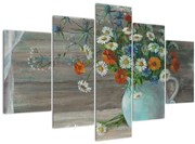 Tablou - Pictură în ulei, flori de câmp (150x105 cm)