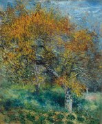 Reproducere The Pear Tree; Le Poirier, c.1870, Renoir, Pierre Auguste