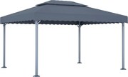 vidaXL Pavilion, antracit, 400 x 300 cm, aluminiu